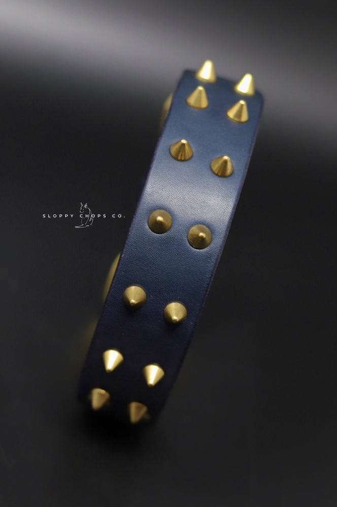 The 'Sawtooth' Leather Collar (1.25
