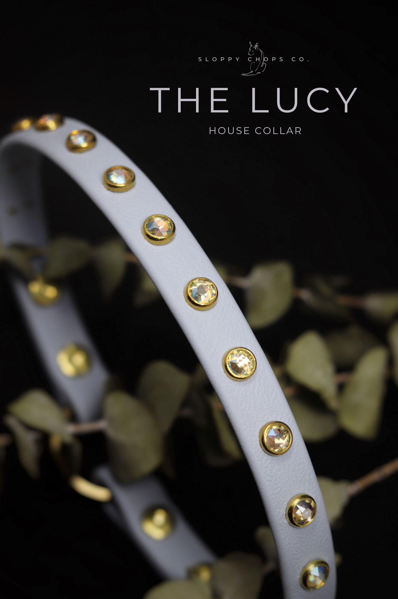 The 'All Crystal Lucy' House Collar