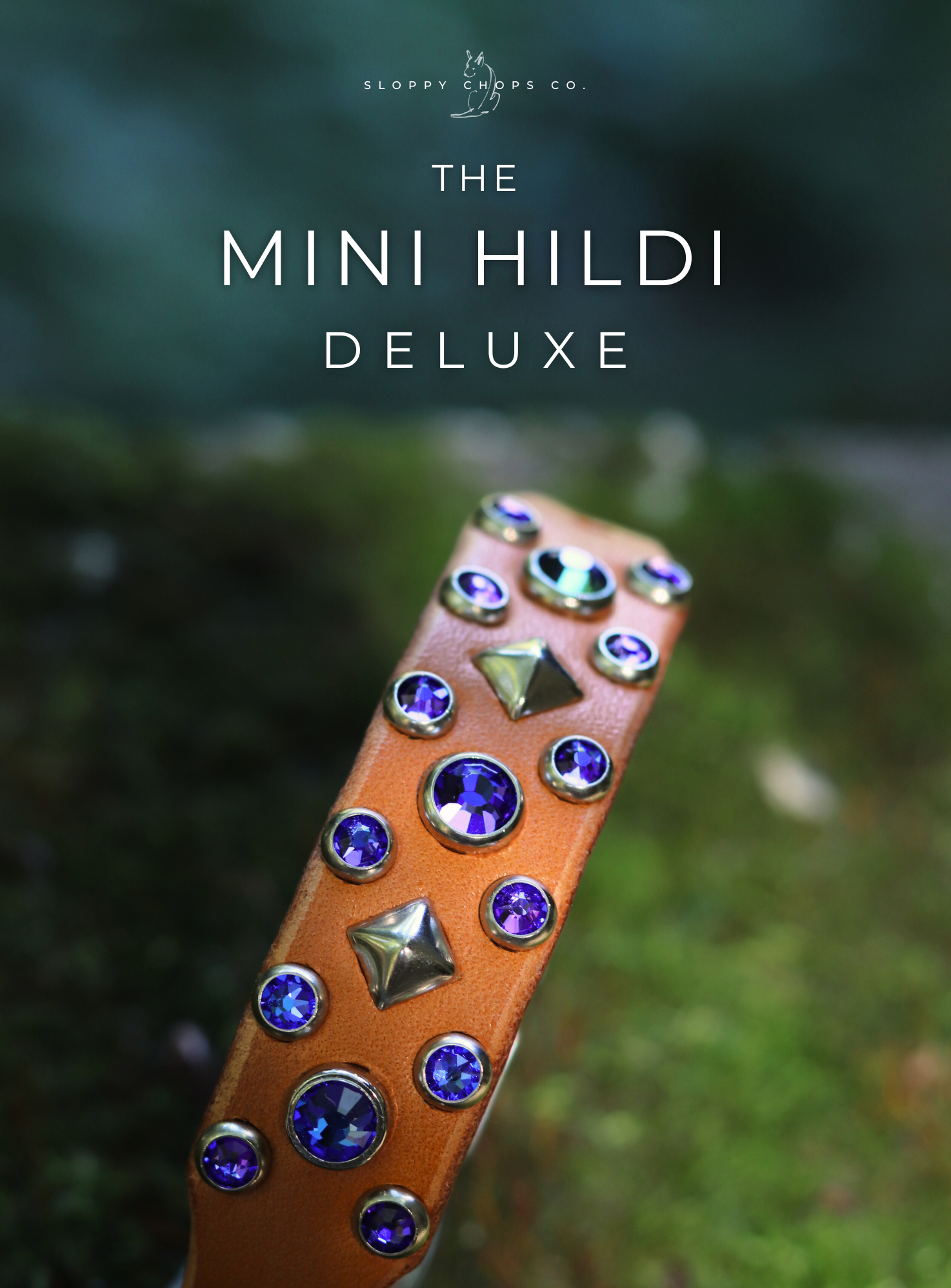 The 'Mini Hildi Deluxe' Leather Collar (3/4