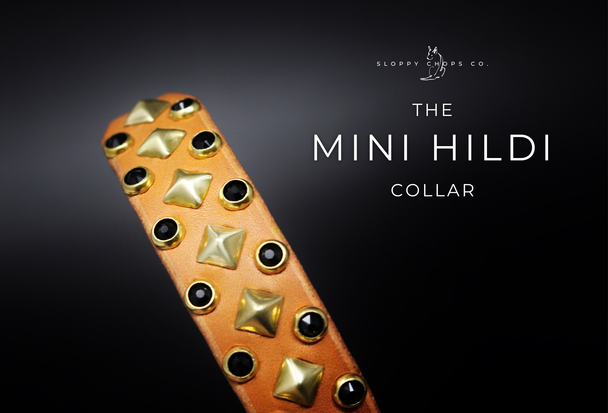 The 'Mini Hildi' Leather Collar (3/4