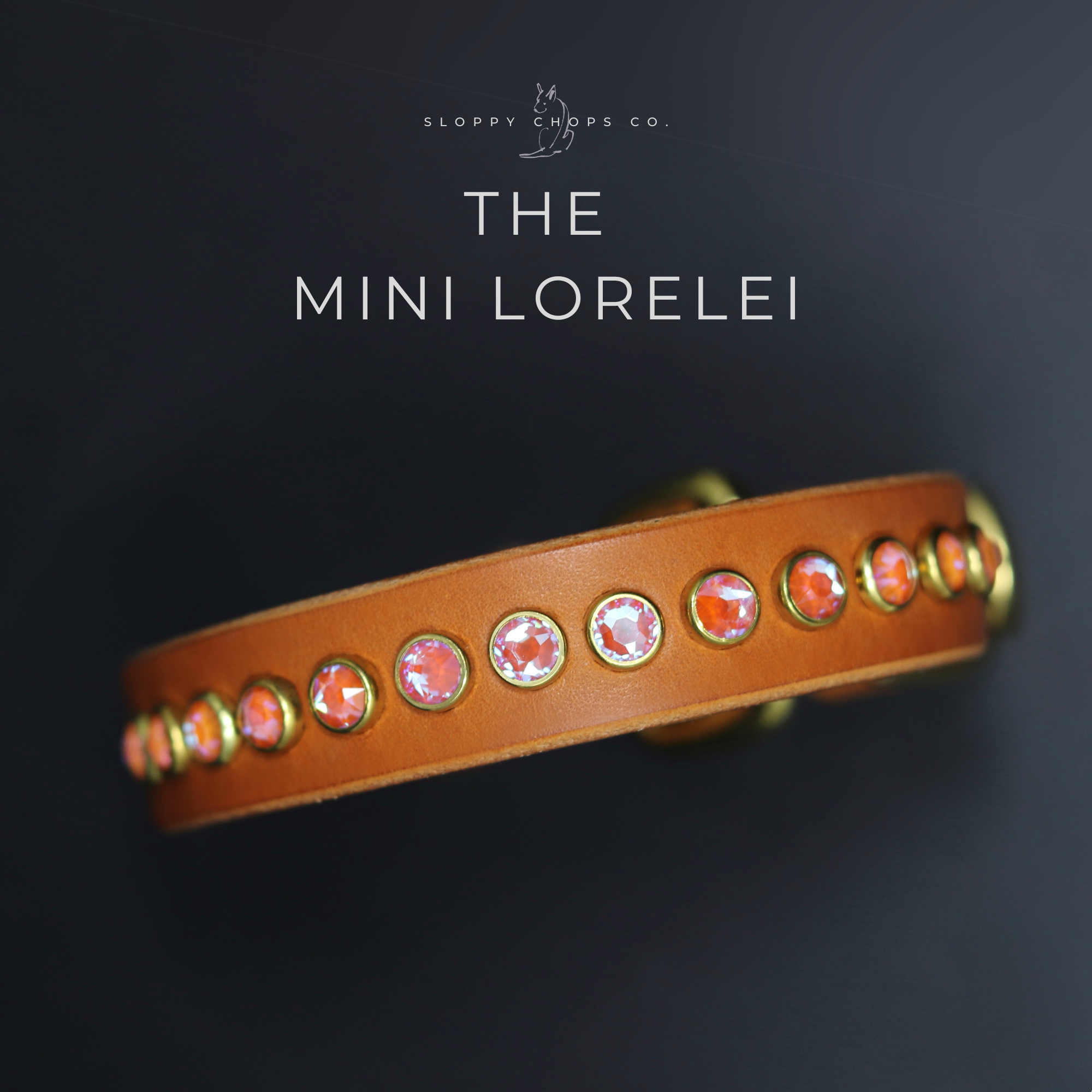 The 'Mini Lorelei' Leather Collar (3/4