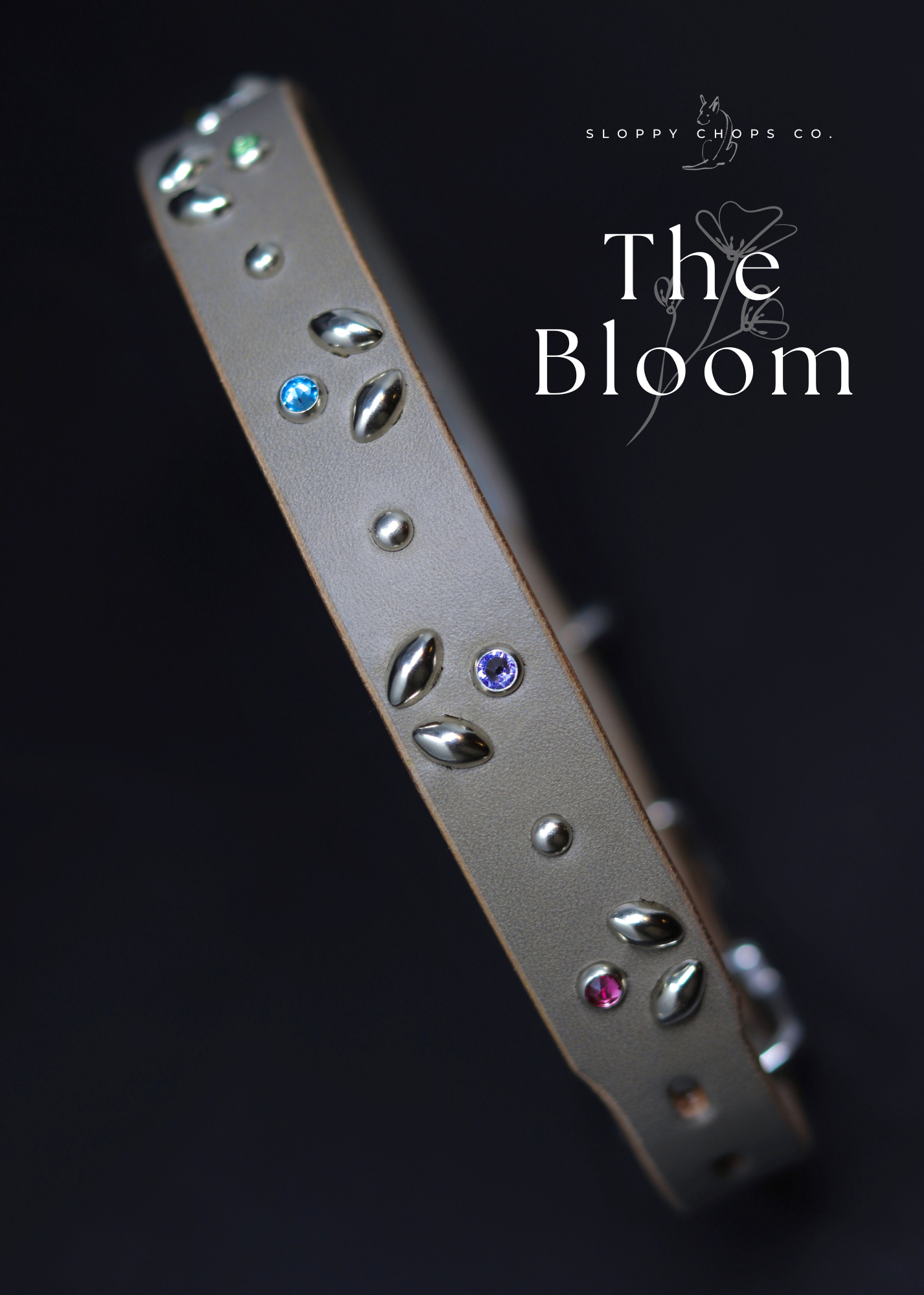 The 'Bloom' Leather Collar (1