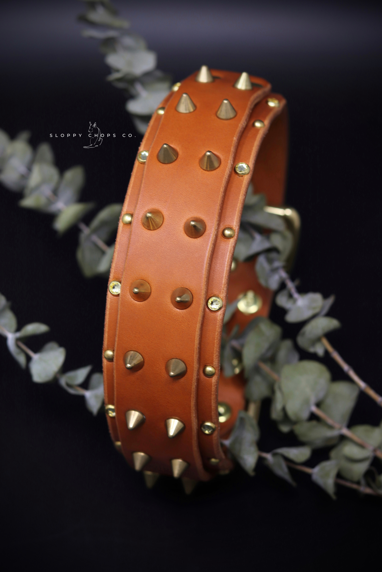 The 'Sawtooth' Leather Collar (1.25