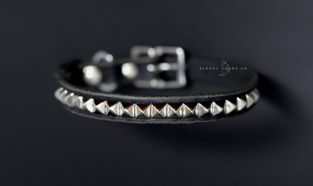The 'Pax' Leather Cat Collar
