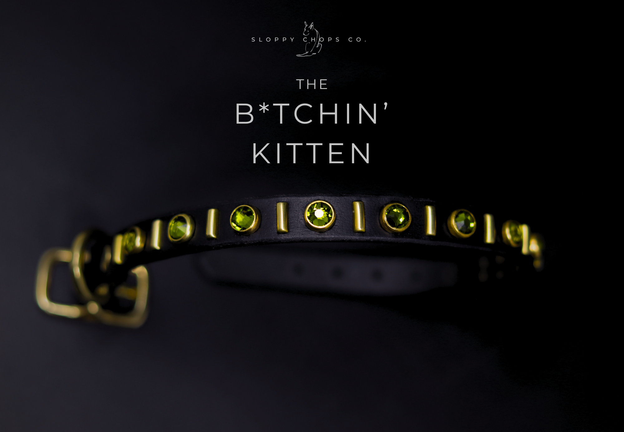 The 'B*tchin' Kitten' Leather Collar