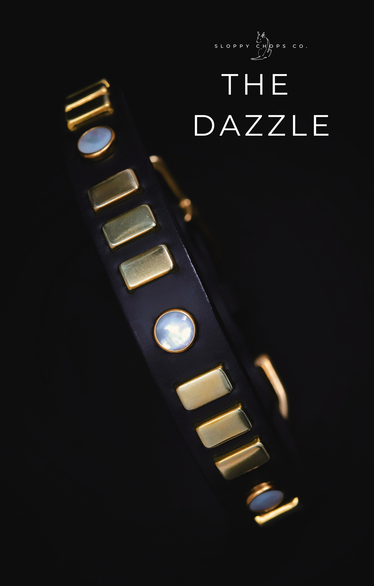 The 'Dazzle' Leather Collar (1