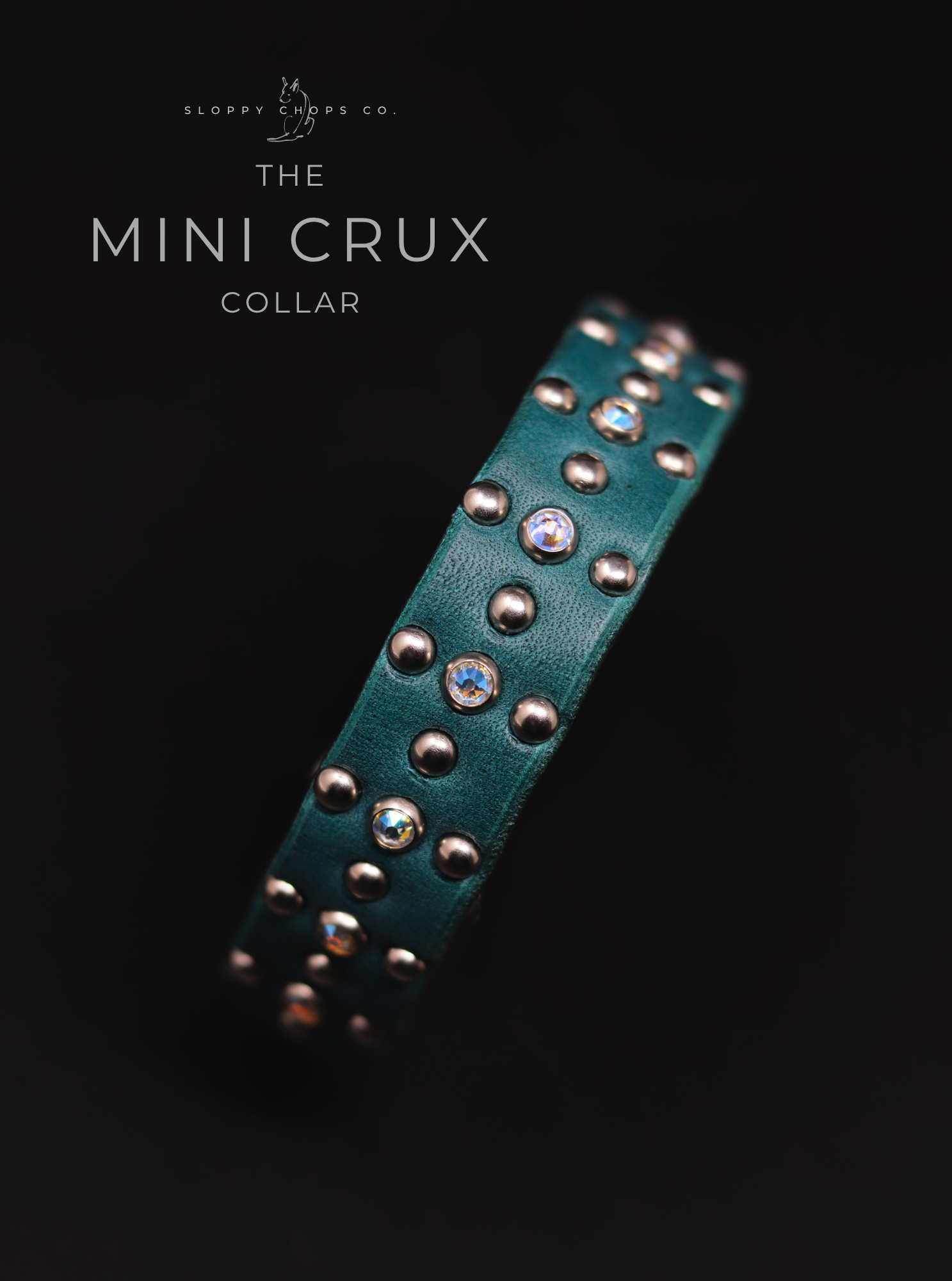 The 'Mini Crux' Leather Collar (3/4