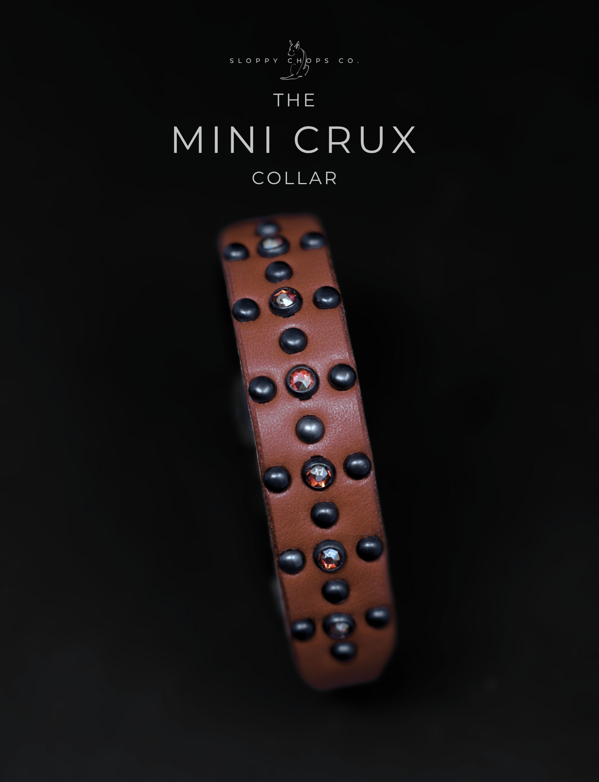 The 'Mini Crux' Leather Collar (3/4
