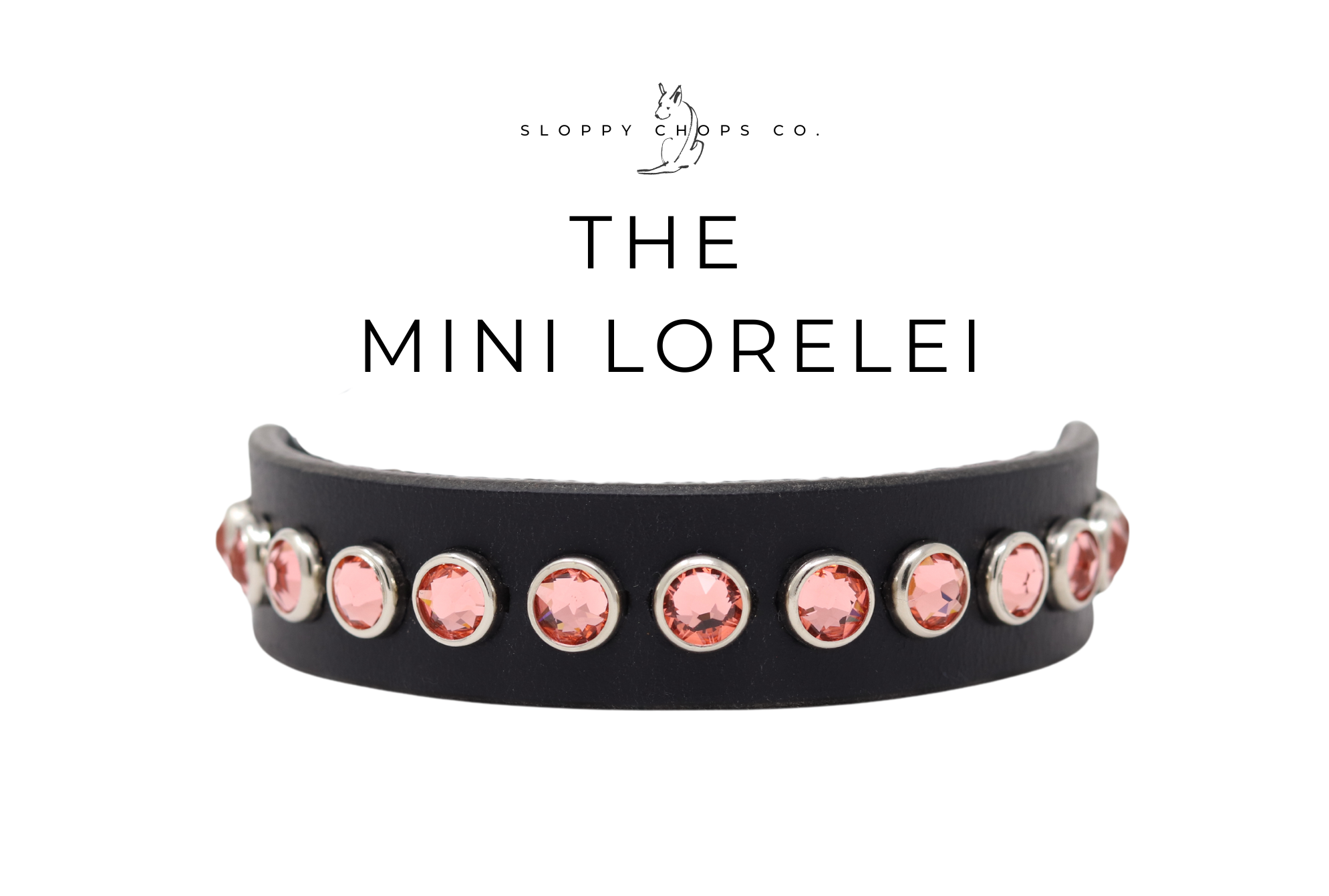 The 'Mini Lorelei' Leather Collar (3/4