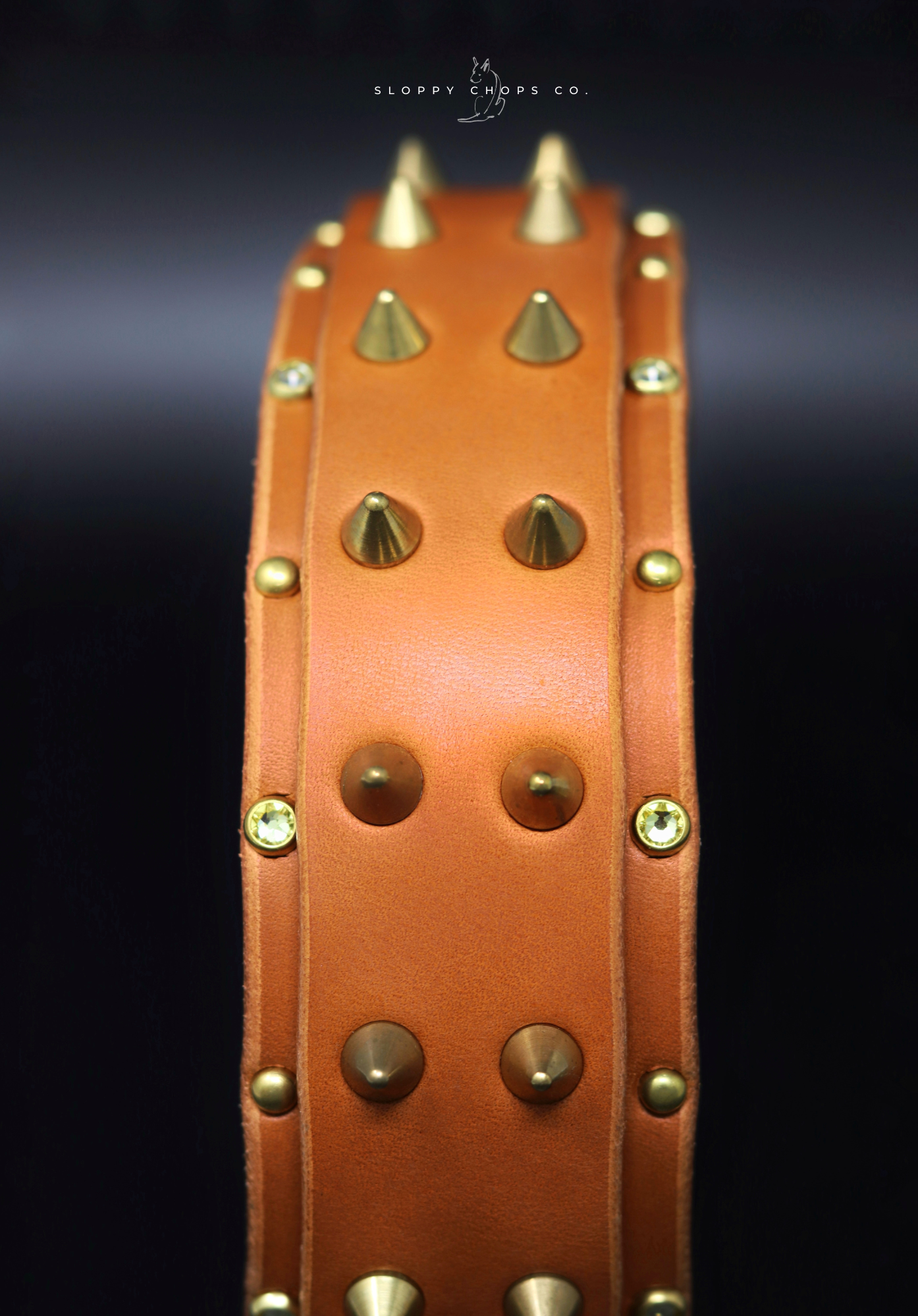 The 'Sawtooth' Leather Collar (1.25