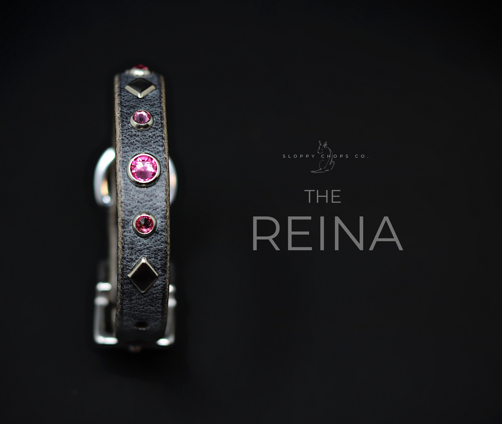 The 'Reina' Leather Cat Collar