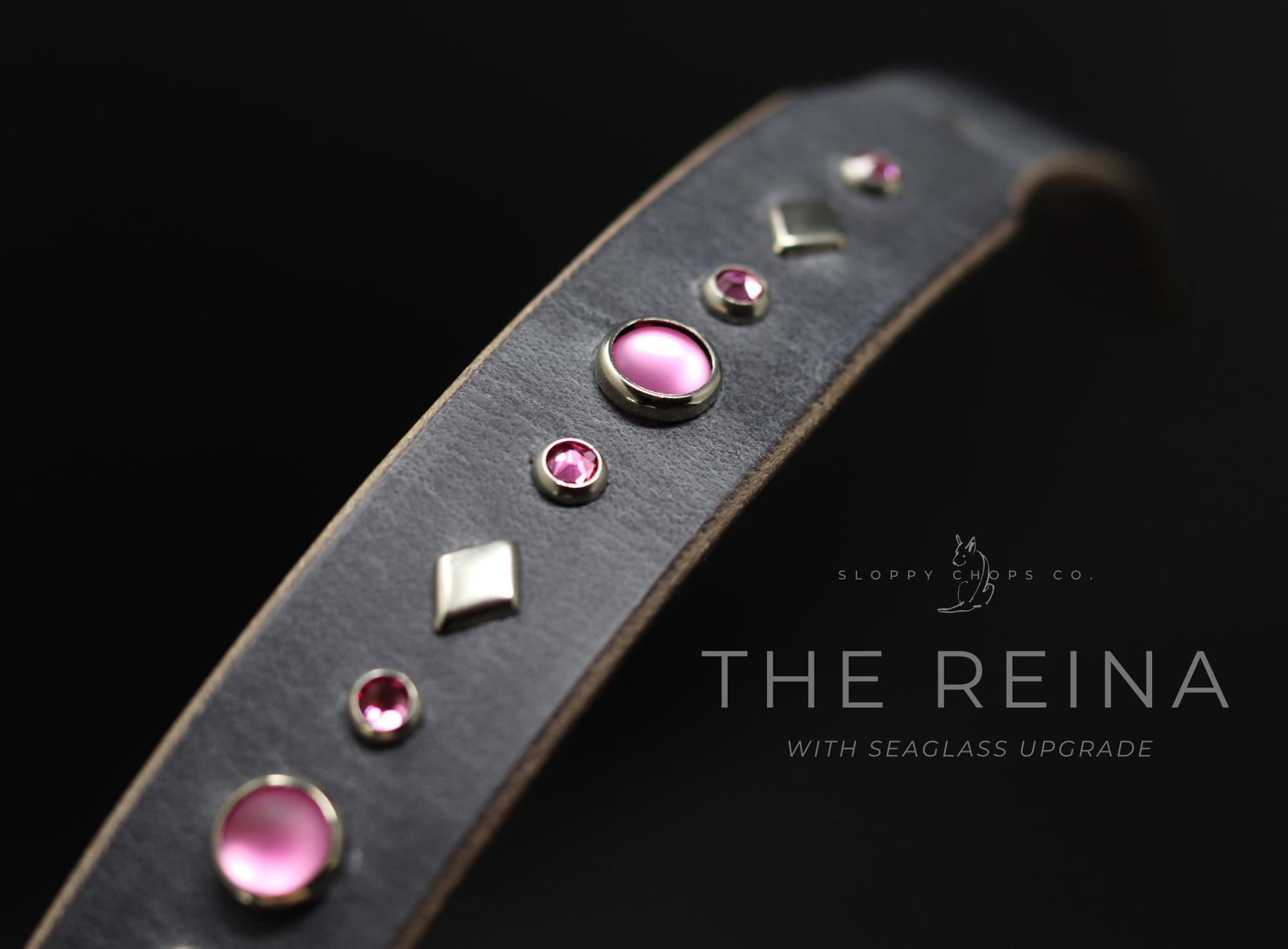 The 'Reina' Leather Collar (1